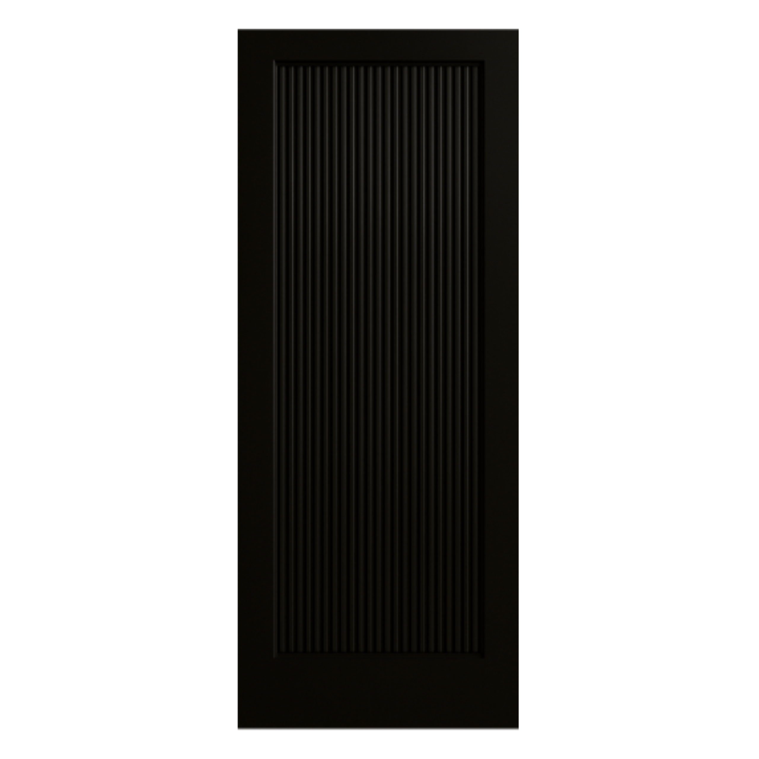 Black Ravenna 1 Panel Fire Door