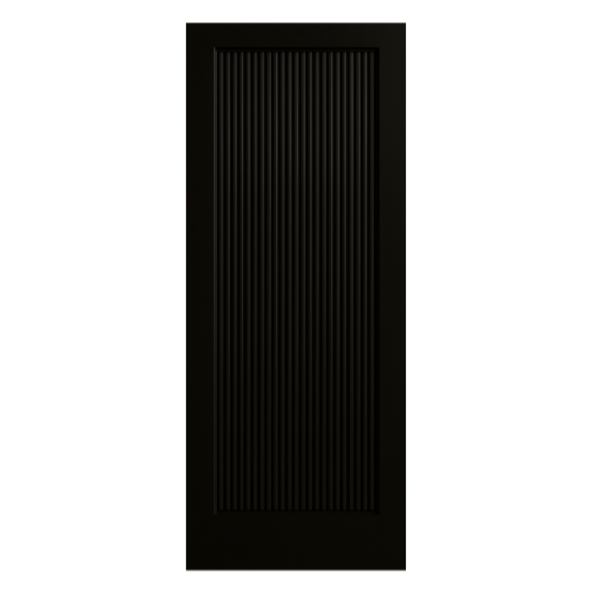 Black Ravenna 1 Panel Fire Door