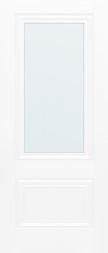 Laminate White Lyon 1 Panel 1 Light Clear Glazed