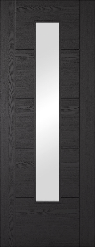 Laminate Black Iseo 1 Light Clear Glazed