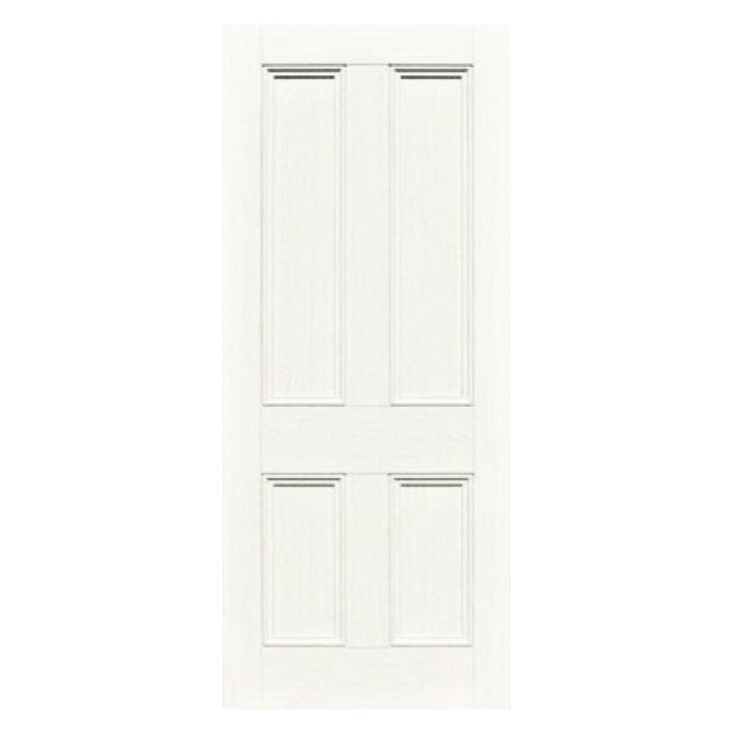 Laminate White Toulouse 4 Panel Fire Door
