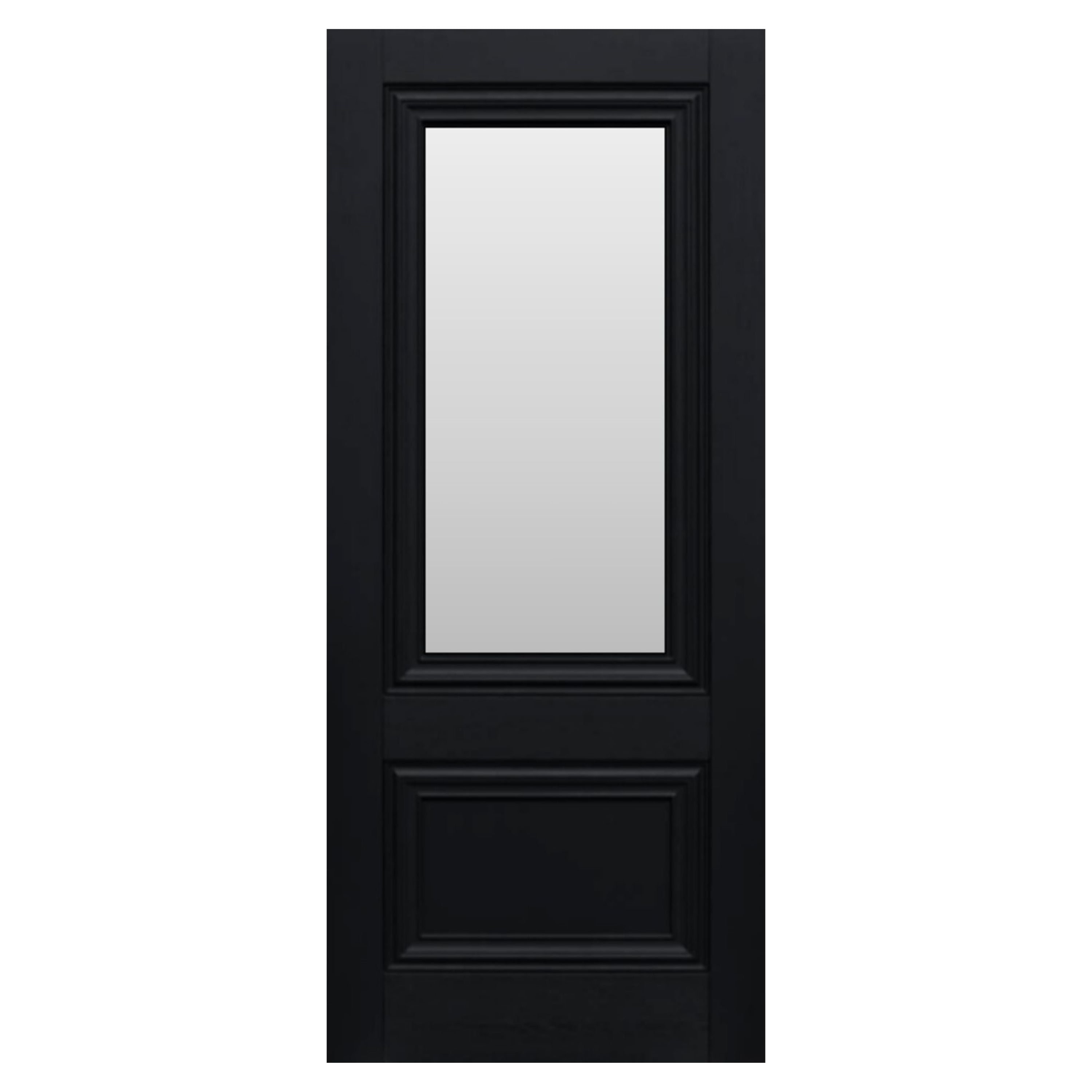 Laminate Black Lyon 1 Panel 1 Light Clear Glazed