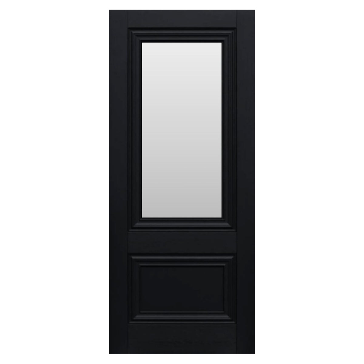 Laminate Black Lyon 1 Panel 1 Light Clear Glazed