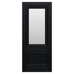 Laminate Black Lyon 1 Panel 1 Light Clear Glazed