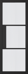 Laminate Black Florence Reeded Glazed