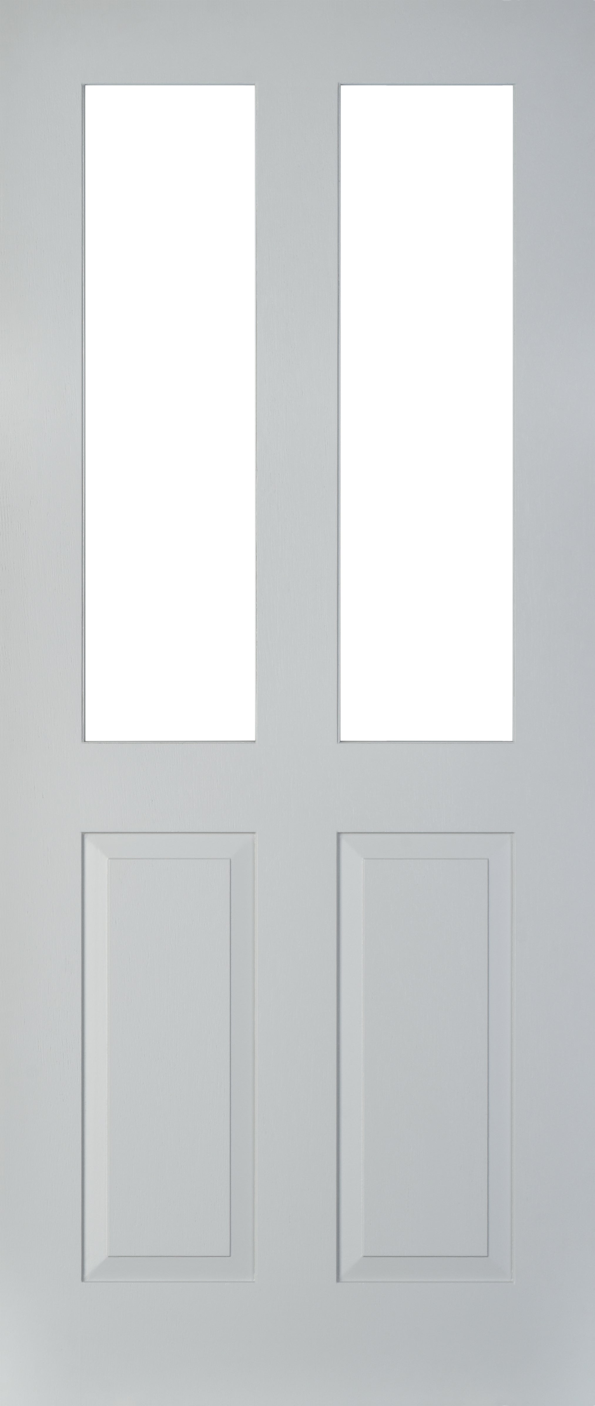 Thermawood Grey Rutland Clear Glazed External Door