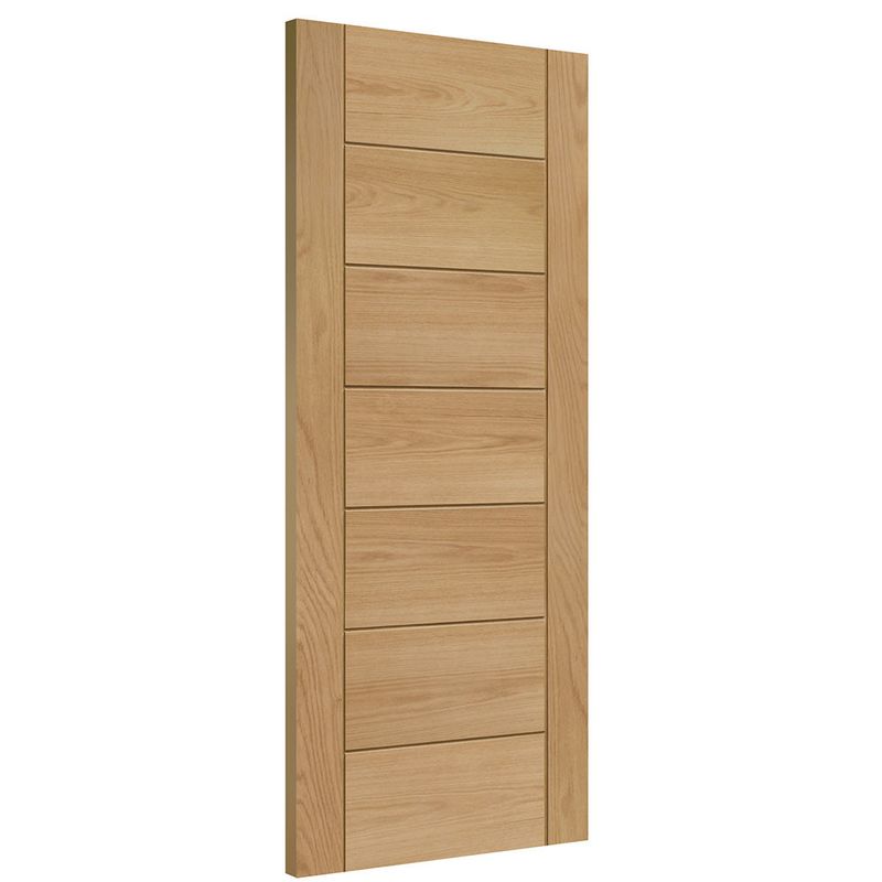 Palermo Essential Contemporary Unfinished Oak Door